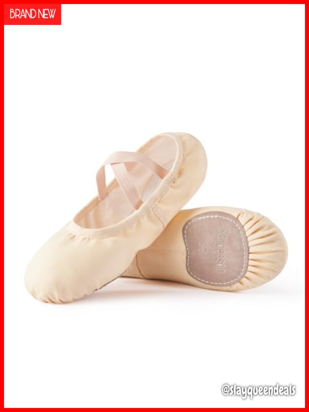 Canvas Ballet Dance Slippers Split Sole Elastic Strap Women